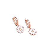 Boucles d'oreilles marguerite en argent